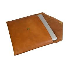 O MY BAG Envelope Laptop Sleeve 13" cognac