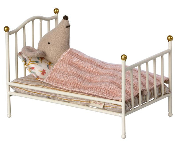 Maileg Vintage bed mouse, off white
