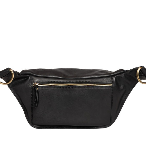 O MY BAG Drew Bum Bag Black / Stromboli Leather