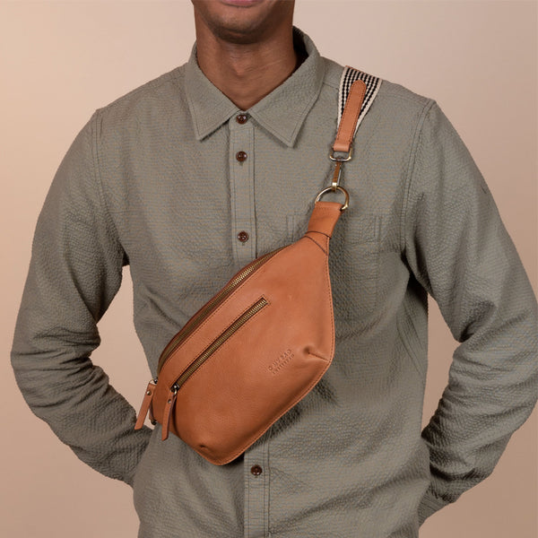 O MY BAG Drew Bum Bag  Wild Oak / Stromboli Leather (kan besteld worden)