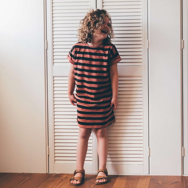 SPROET & SPROUT Tshirt dress painted stripe