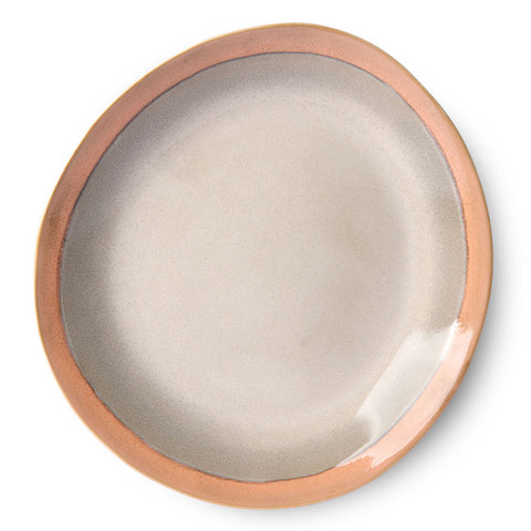 Hk living  70s ceramics: dinner plates, earth