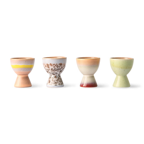 Hk living 70s ceramics: egg cups (set of 4)