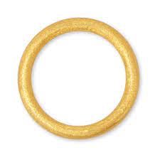 LuLu Copenhagen COLOR RING BRUSHED - GOLD PLATED - GOLD PLATED maat 52