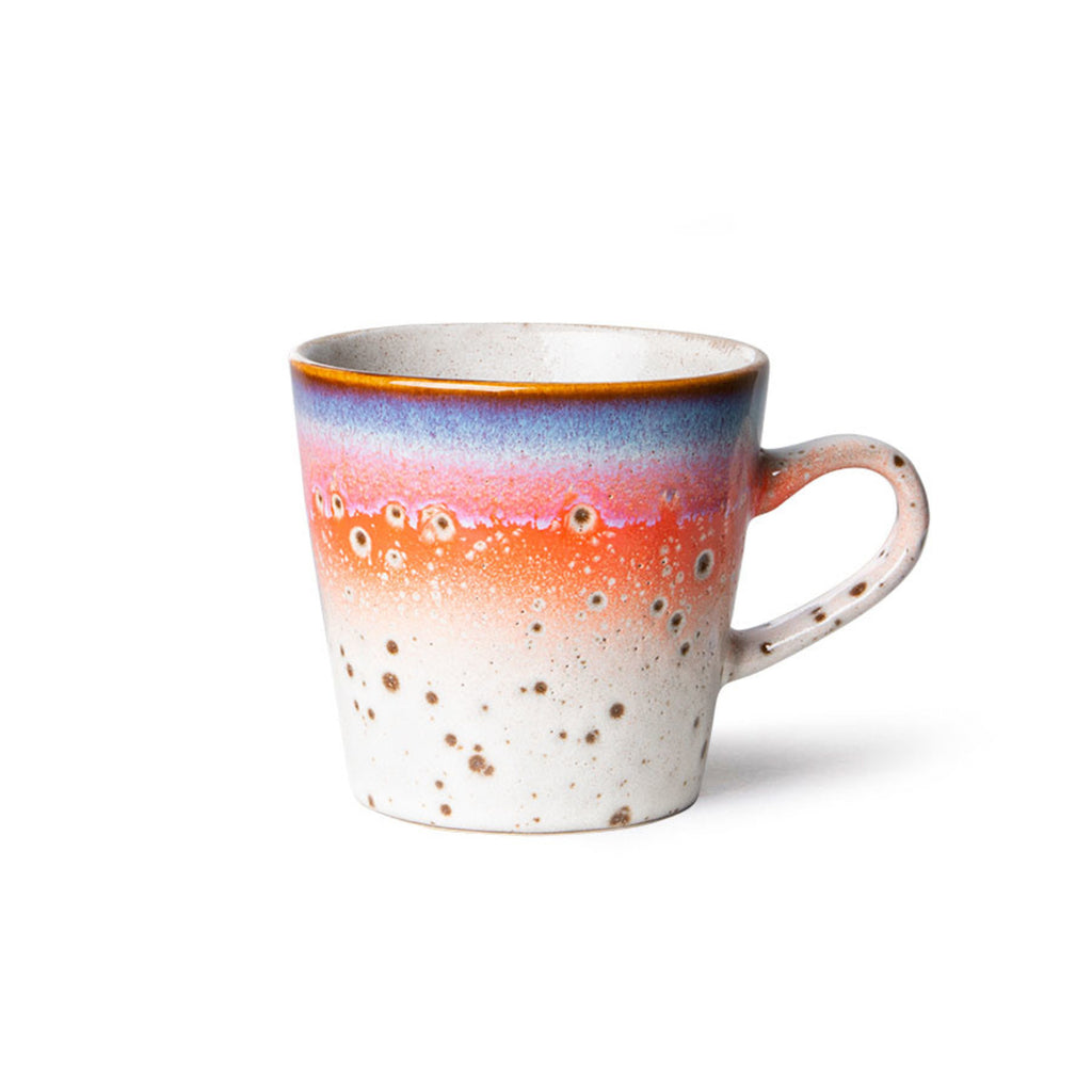 Hk living  ceramic 70's americano mug ASTEROID