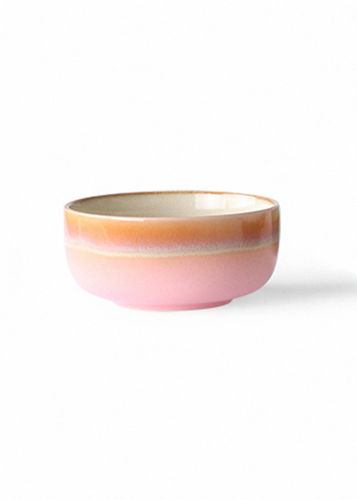 Hk living  ceramic 70's dessert bowl Pink