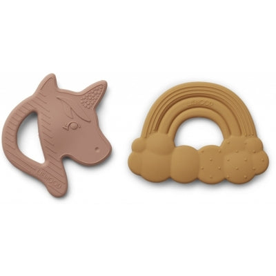 Liewood Silicone teether 2 pack